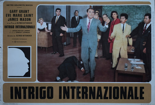 Intrigo internazionale, North by Northwest, 1959, Alfred Hitchcock con Cary Grant, Eva Marie Saint, James Mason