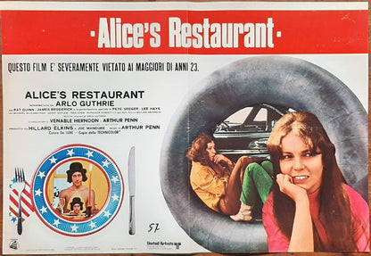 Alice's Restaurant (1969) di Arthur Penn con Arlo Guthrie, Patricia Quinn, James Broderick e-collecta