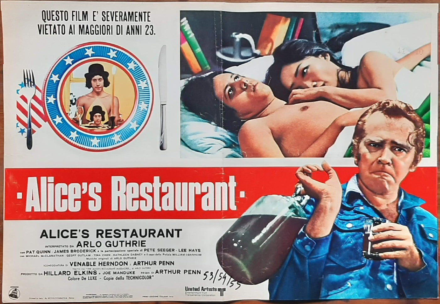 Alice's Restaurant (1969) di Arthur Penn con Arlo Guthrie, Patricia Quinn, James Broderick e-collecta