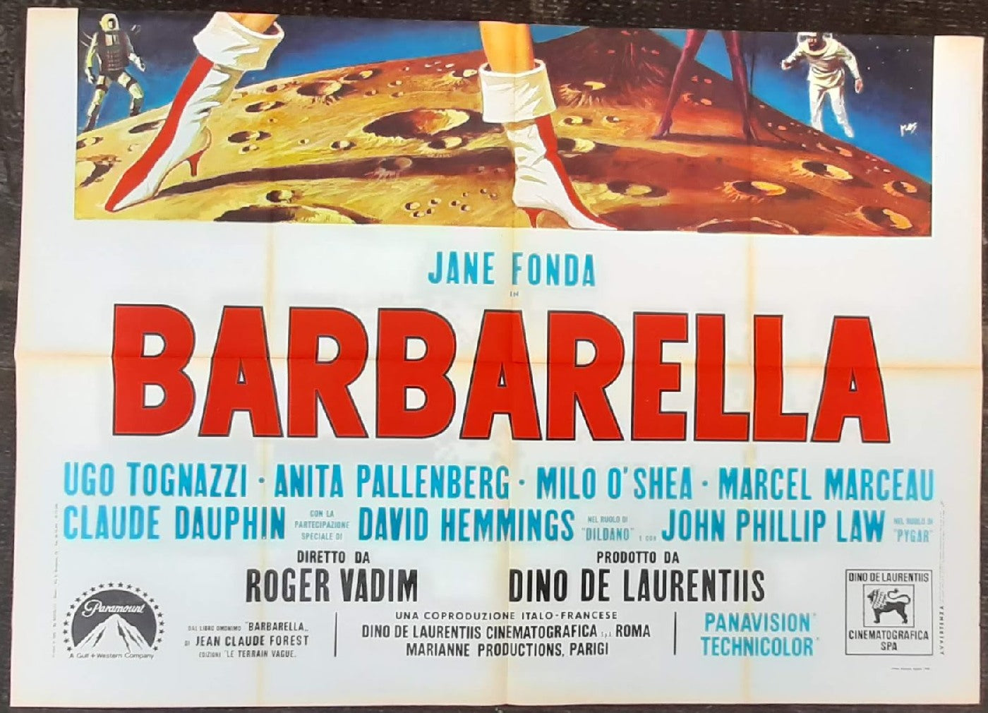 BARBARELLA (1968) di Roger Vadim con Jane Fonda, Ugo Tognazzi e-collecta