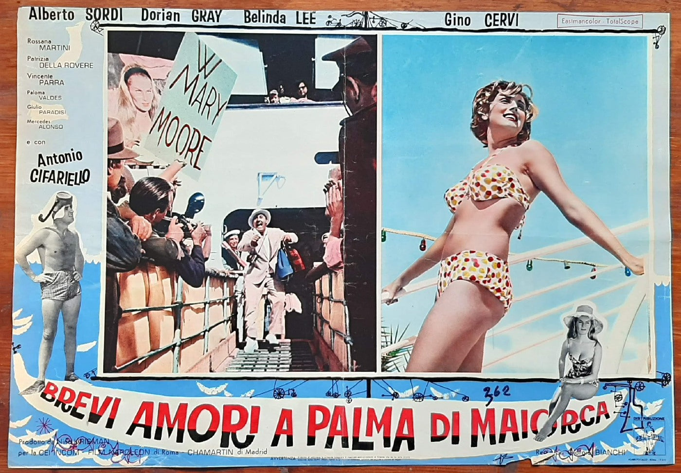 BREVI AMORI A PALMA DI MAJORCA (1961) di Giorgio Bianchi con Alberto Sordi, Dorian Gray, Belinda Lee e-collecta