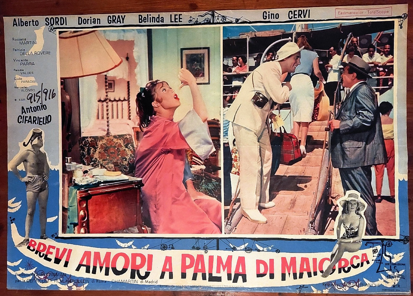 BREVI AMORI A PALMA DI MAJORCA (1961) di Giorgio Bianchi con Alberto Sordi, Dorian Gray, Belinda Lee e-collecta