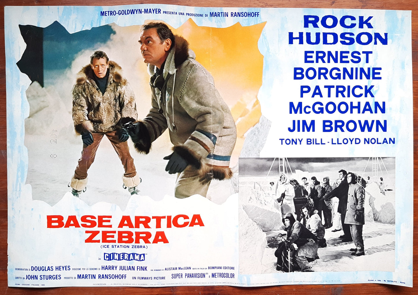 Zebera Roch Arctic Base Zebra, Ice Station Zebra, 1969, John Sturges with Rock ...
