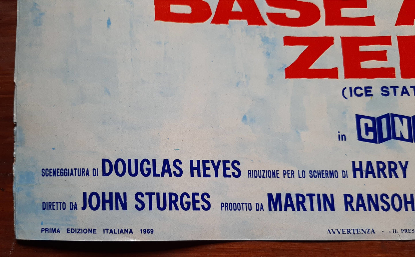 Base artica Zebra, Ice Station Zebra, 1969, John Sturges con Rock Hudson, Ernest Borgnine, Patrick McGoohan e-collecta