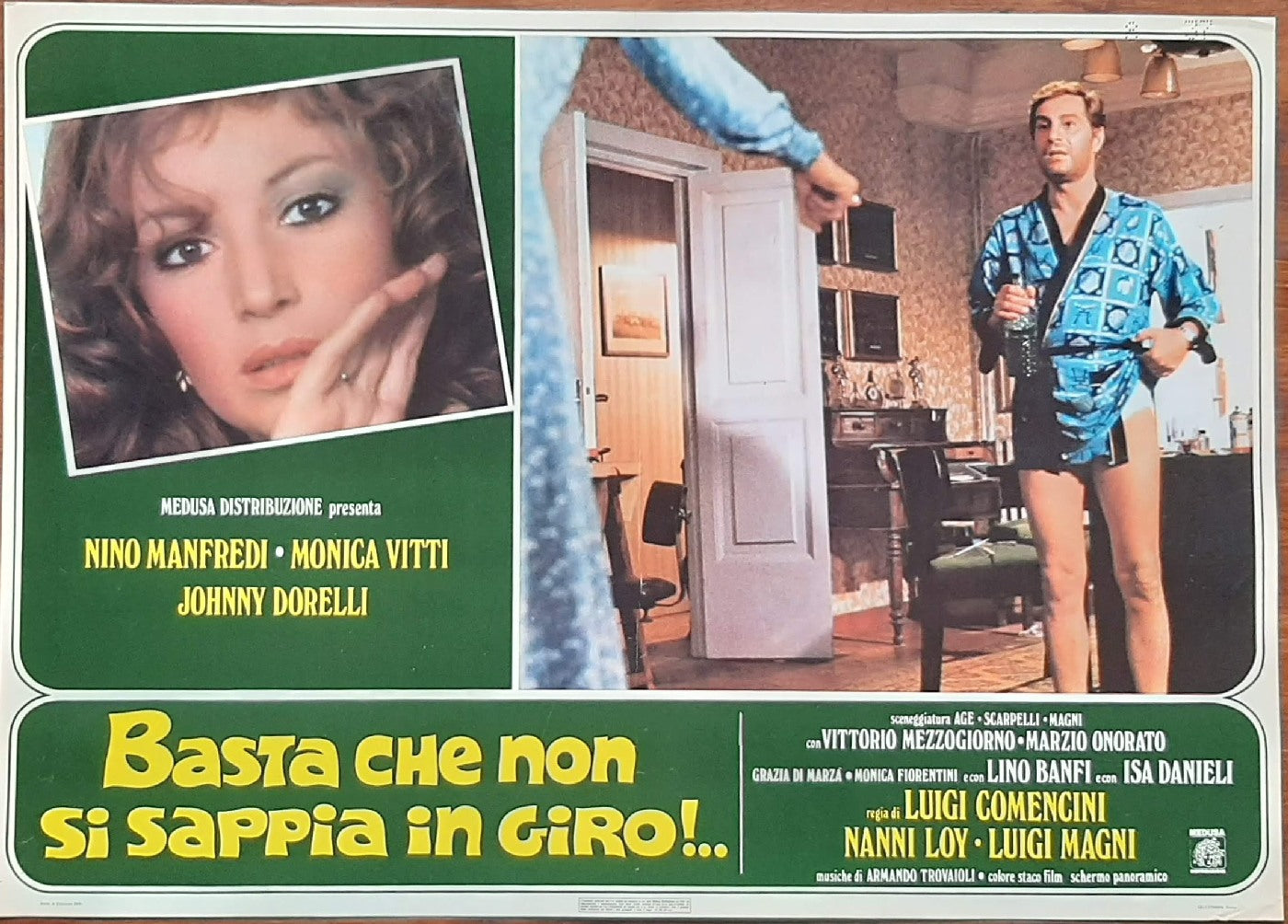 Basta che non si sappia in giro! (1976) di Comencini, Loy, Magni con Nino Manfredi, Monica Vitti, Johnny Dorelli e-collecta