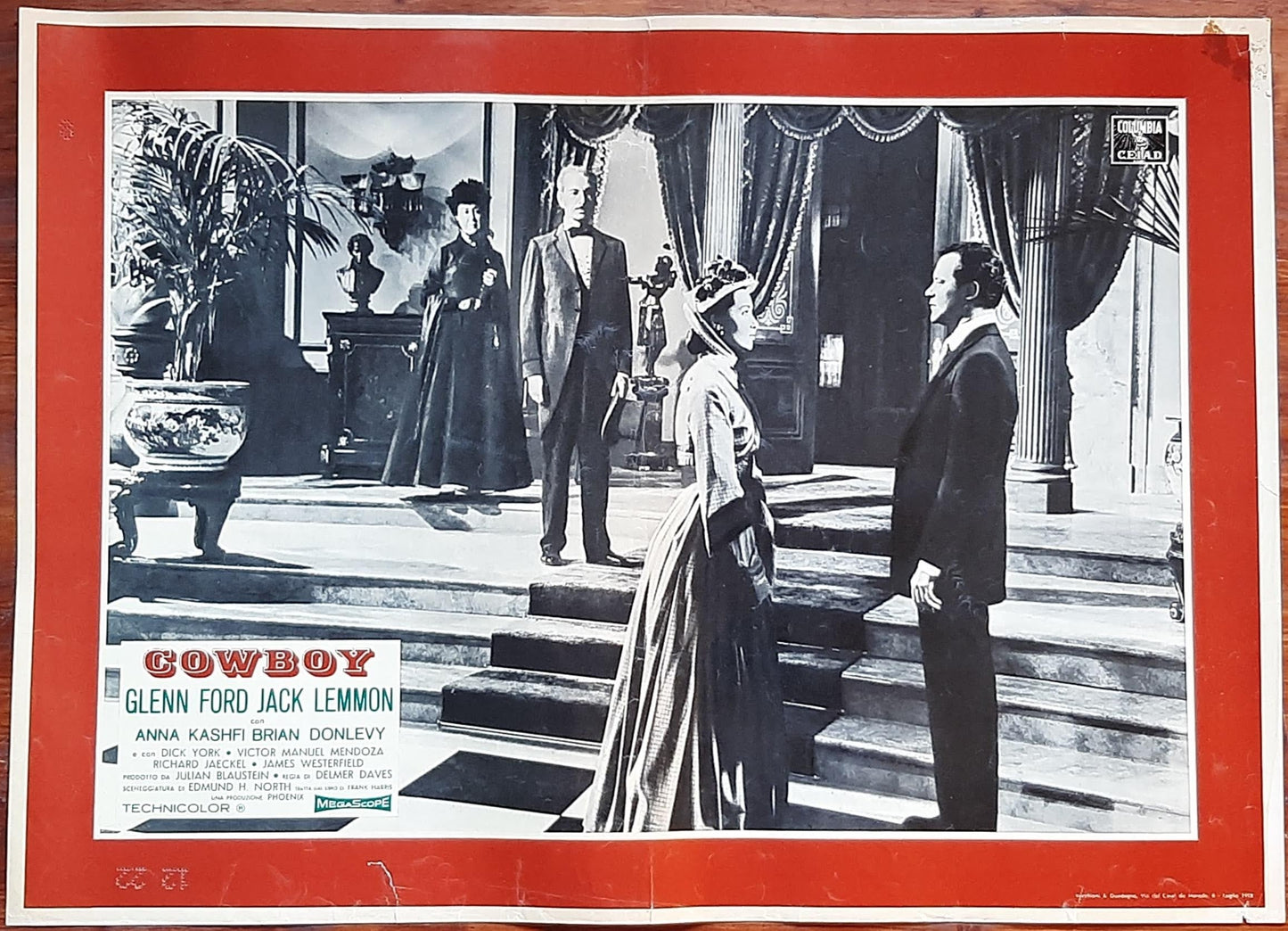 Cowboy (1958) Delmer Daves con Glenn Ford, Jack Lemmon, Anna Kashfi e-collecta