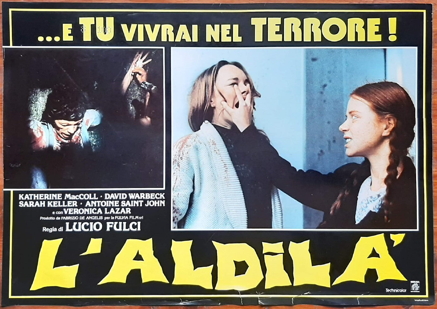 E tu vivrai nel terrore! L'aldilà, 1981, Lucio Fulci con Catriona MacColl, David Warbeck, Cinzia Monreale e-collecta