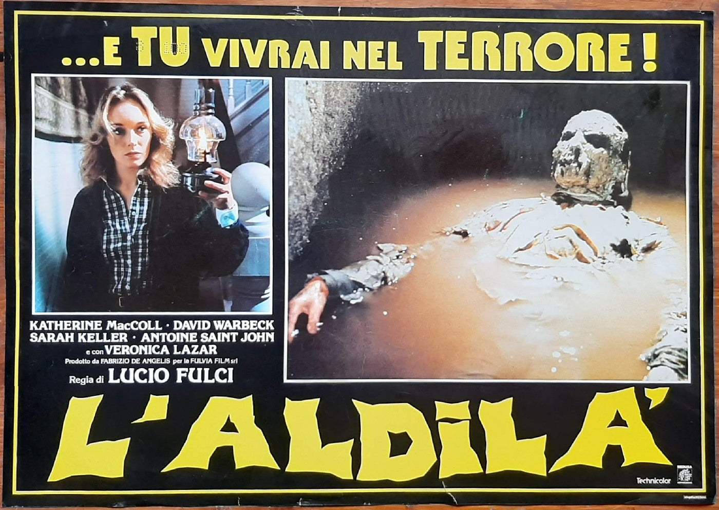 E tu vivrai nel terrore! L'aldilà, 1981, Lucio Fulci con Catriona MacColl, David Warbeck, Cinzia Monreale e-collecta