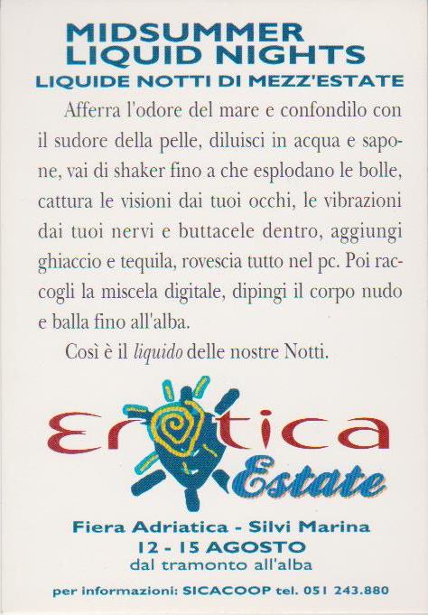 Erotica Estate '94 Silvi Marina, Salone dell'Erotismo - Biglietto e-collecta
