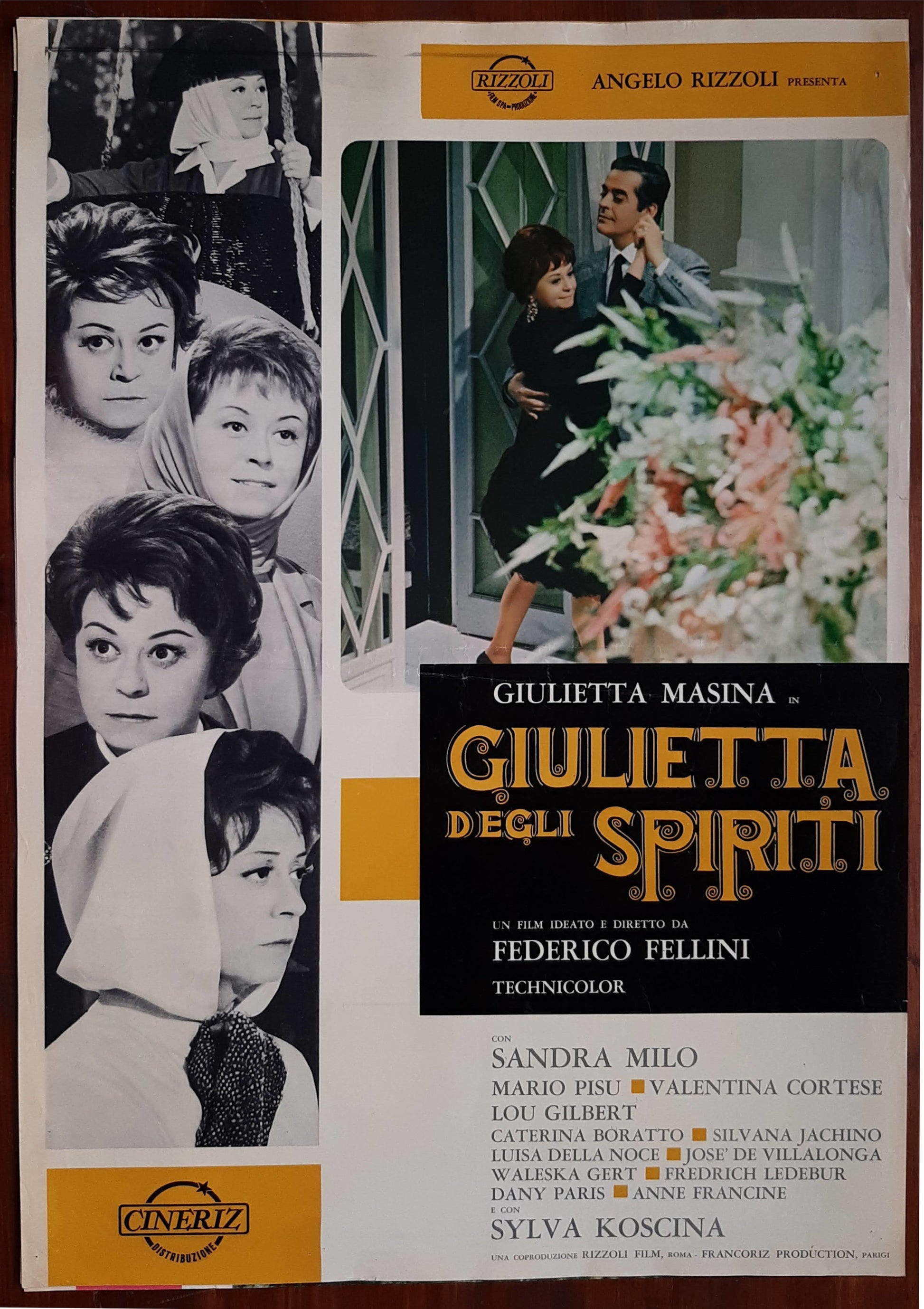 Giulietta degli spiriti, Juliet of the Spirits 1965, Federico Fellini con Giulietta Masina, Sandra Milo, Mario Pisu e-collecta