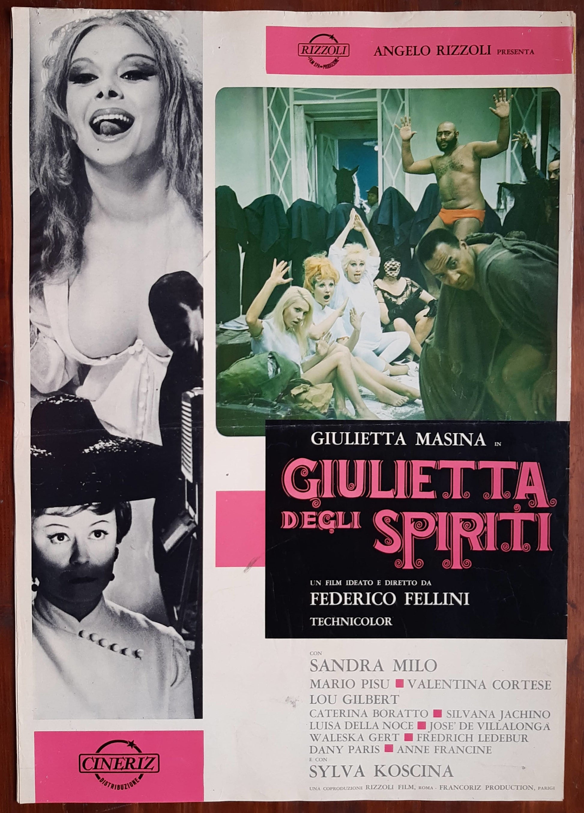 Giulietta degli spiriti, Juliet of the Spirits 1965, Federico Fellini con Giulietta Masina, Sandra Milo, Mario Pisu e-collecta