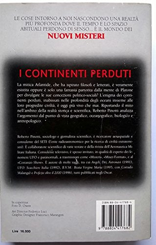I continenti perduti, Roberto Pinotti, Mondadori, 1995 e-collecta