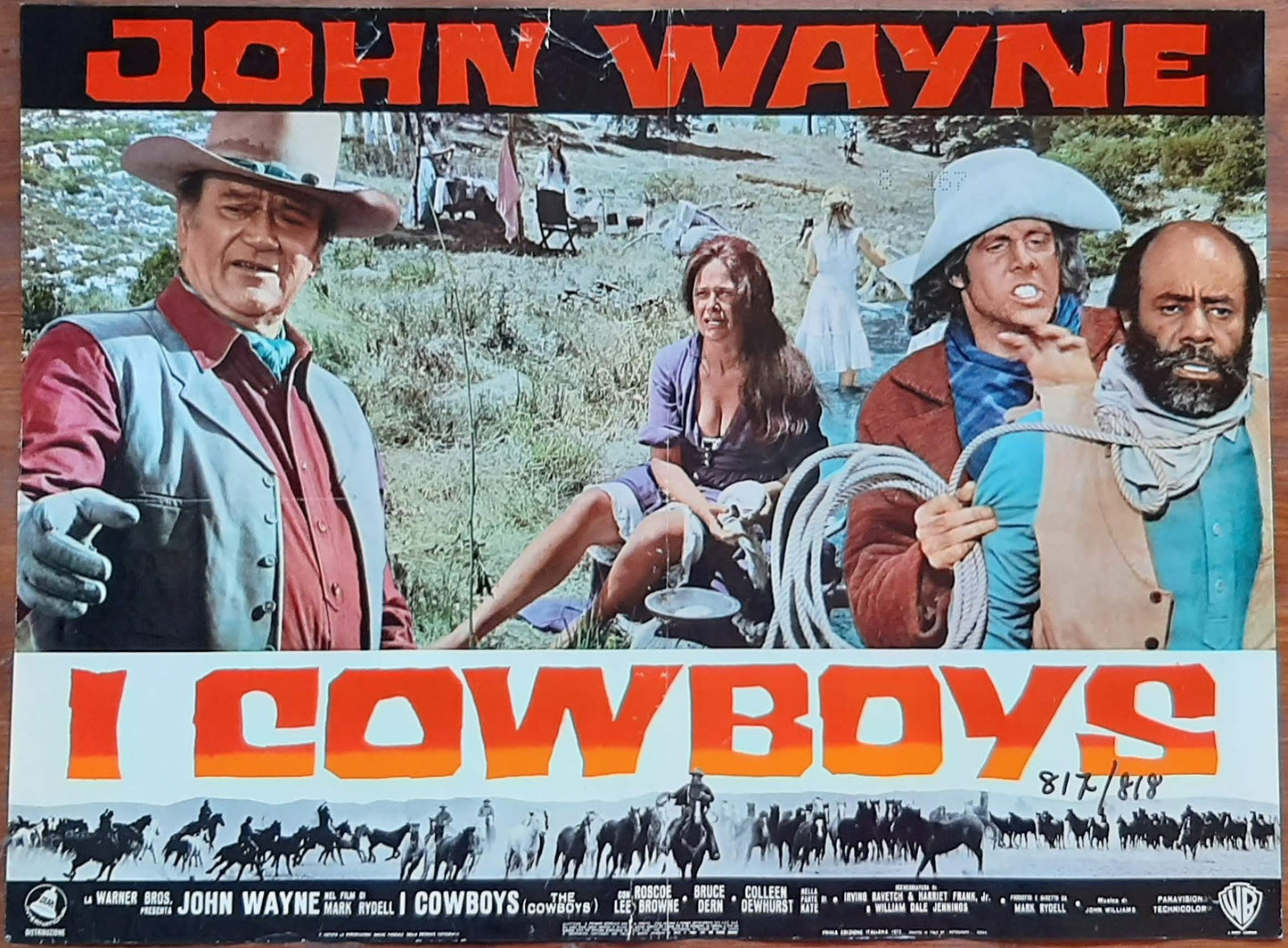 I cowboys, The Cowboys (1972) Mark Rydell con John Wayne, Roscoe Lee Browne, Bruce Dern e-collecta