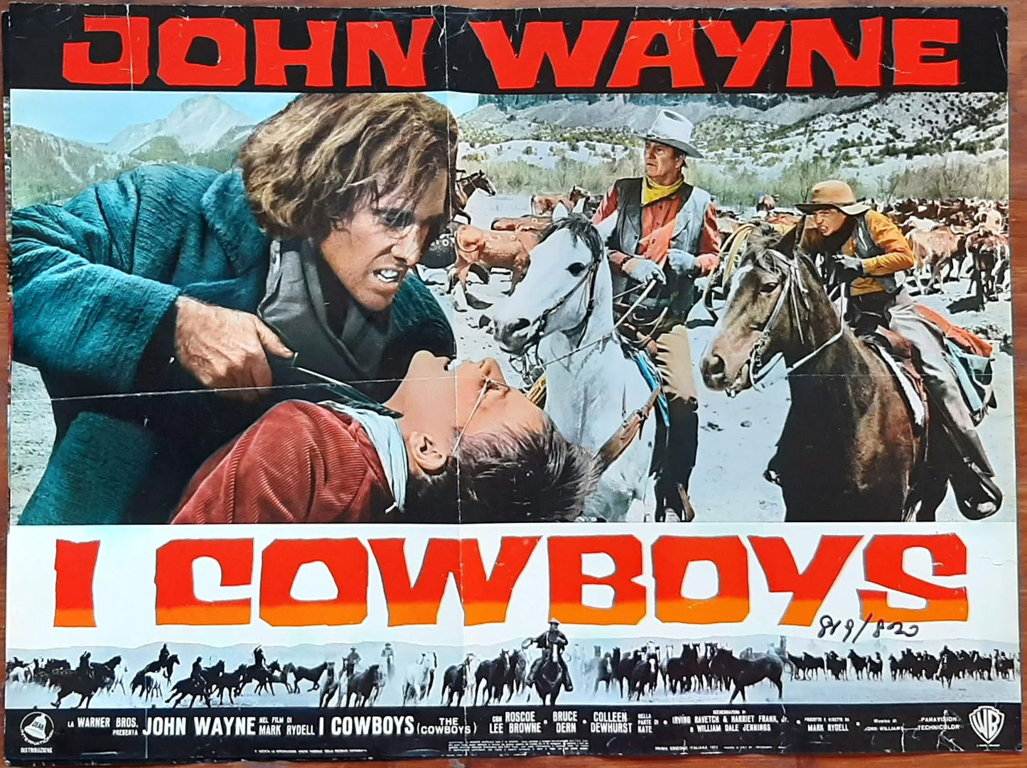 I cowboys, The Cowboys (1972) Mark Rydell con John Wayne, Roscoe Lee Browne, Bruce Dern e-collecta