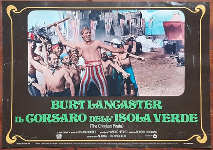IL CORSARO DELL'ISOLA VERDE The crimson pirate (1952) di Robert Siodmak con Burt Lancaster, Eva Bartok e-collecta