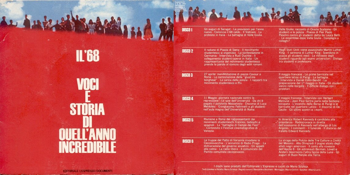 Il '68 voci e storia di quell'anno incredibile, 6 × Flexi-disc, 7", 33 ⅓ RPM, Espresso, 1980 e-collecta