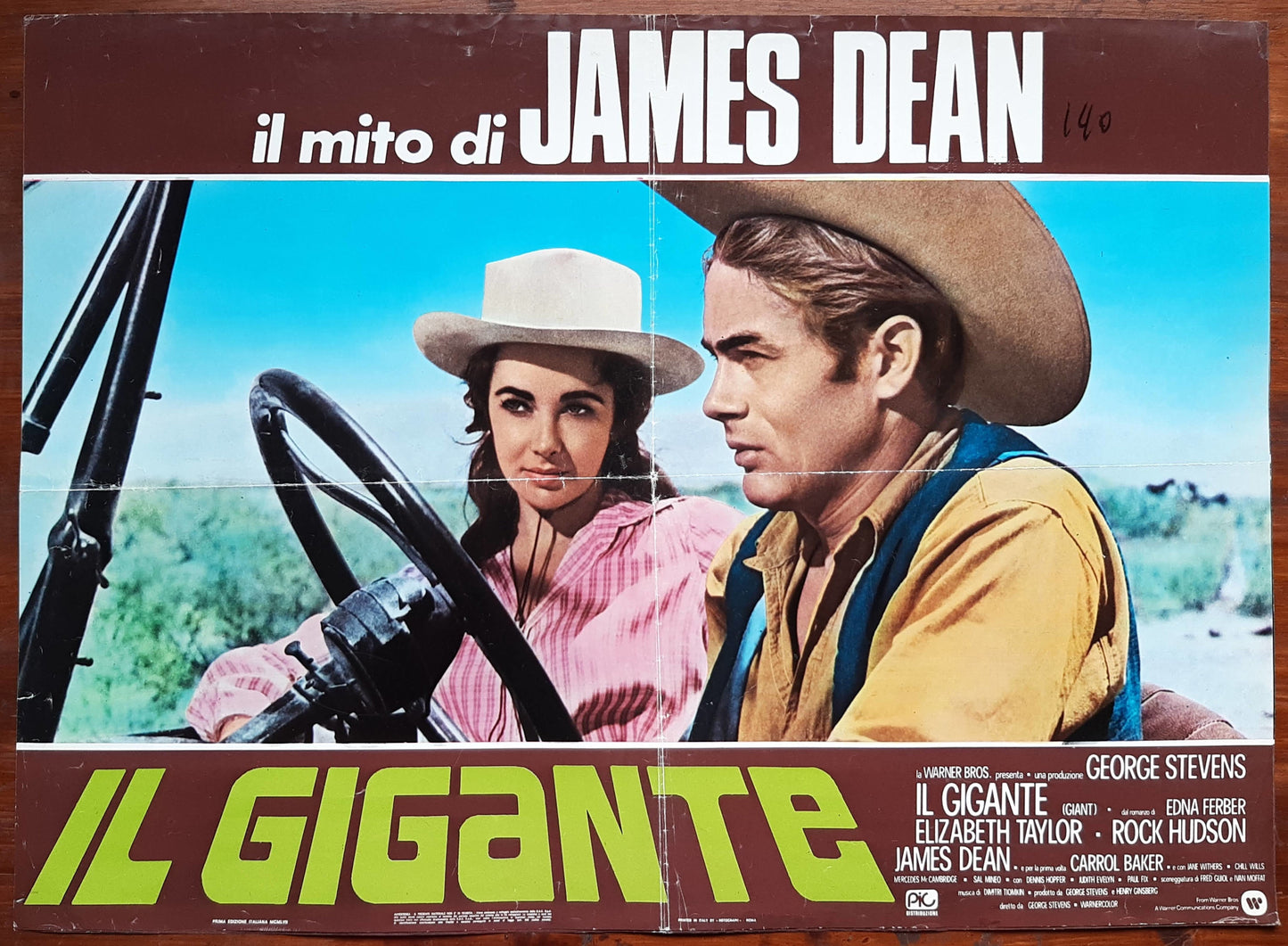 Il Gigante, Giant, 1956 George Stevens con Elizabeth Taylor, Rock Hudson, James Dean e-collecta