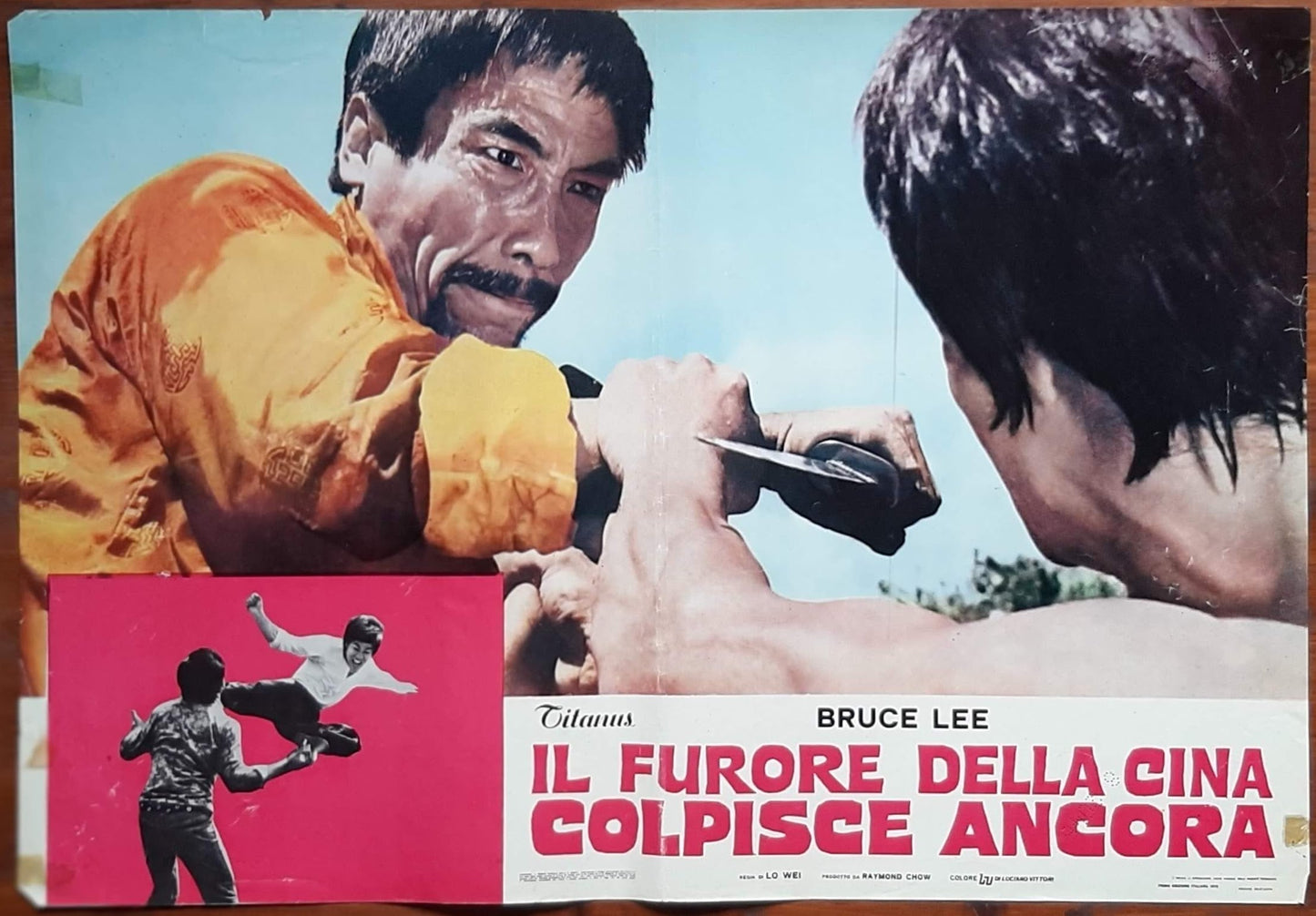 Il furore della Cina colpisce ancora, Tang shan da xiong 1971, Wei Lo Chia-Hsiang Wu con Bruce Lee, Maria Yi, James Tien e-collecta