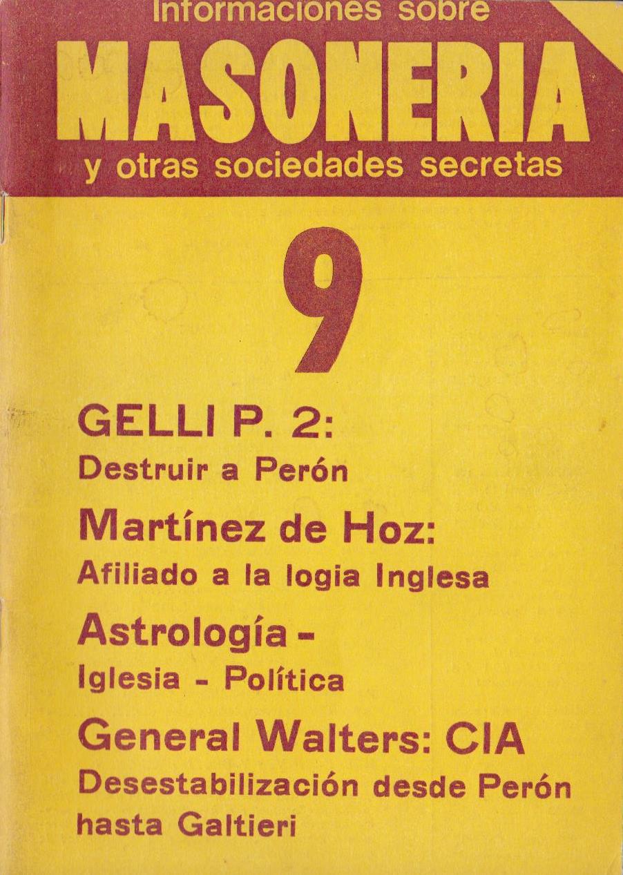 Informaciones sobre Masoneria y otras sociedades secretas, Ano II, 1982, n. 9, Buons Aires, Argentina e-collecta