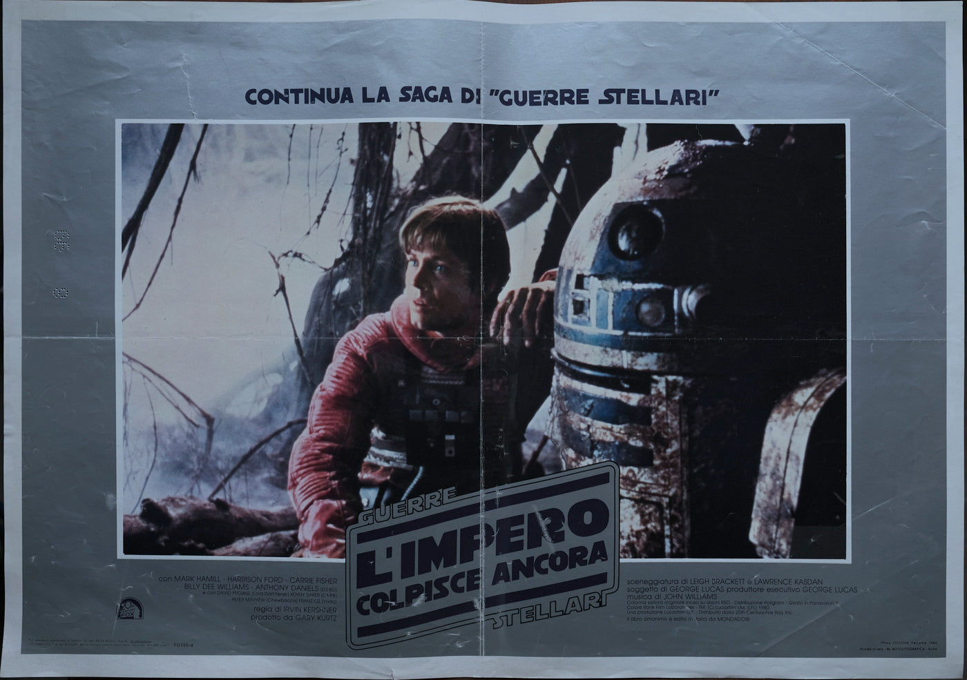 L'Impero colpisce ancora, The Empire Strikes Back, 1980, Irvin Kershner con Mark Hamill, Harrison Ford, Carrie Fisher e-collecta