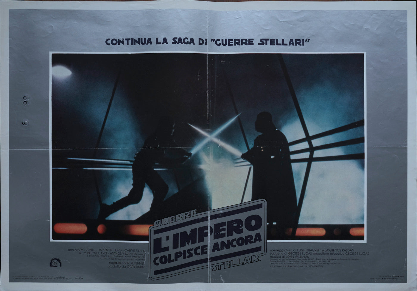 L'Impero colpisce ancora, The Empire Strikes Back, 1980, Irvin Kershner con Mark Hamill, Harrison Ford, Carrie Fisher e-collecta