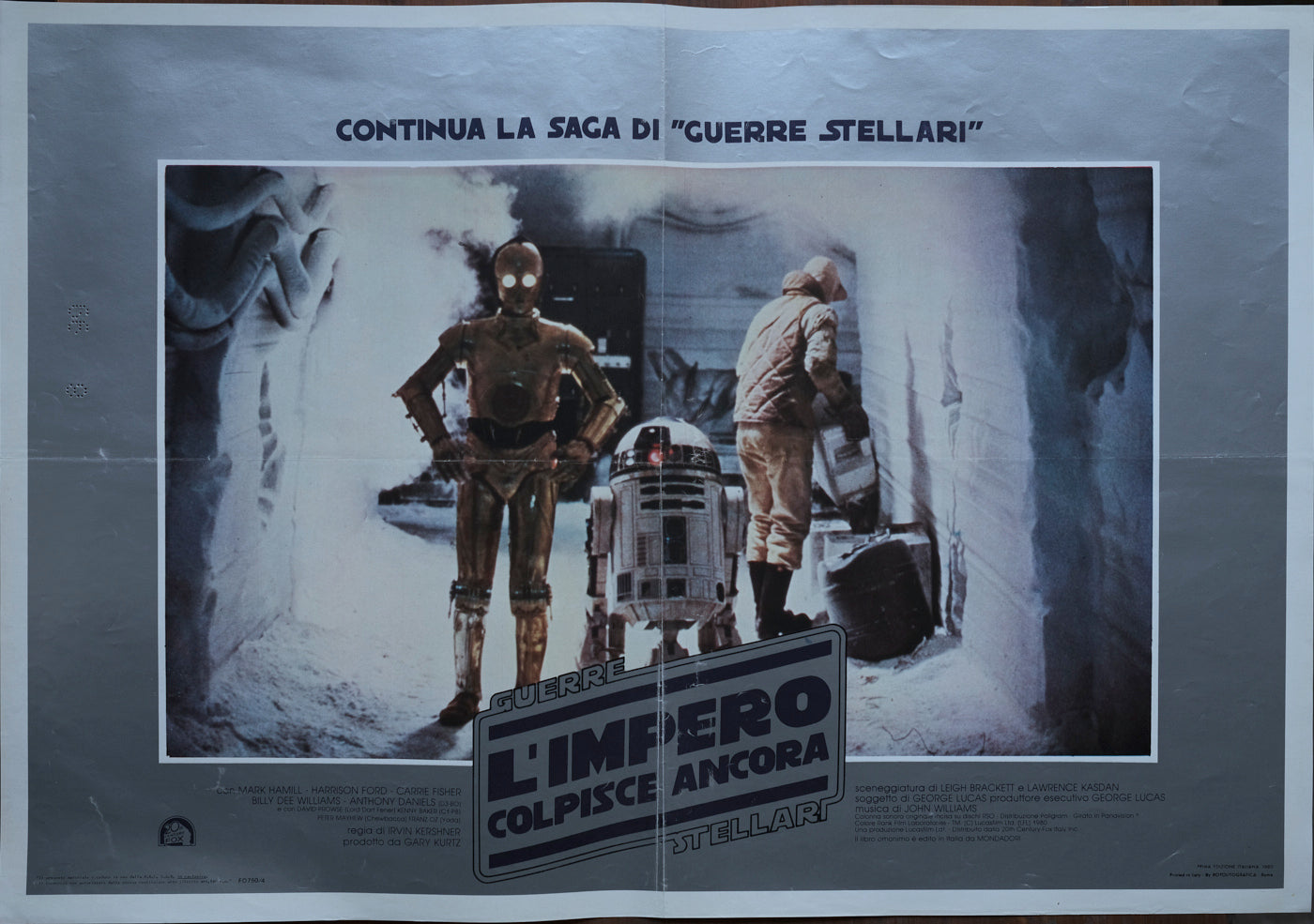 L'Impero colpisce ancora, The Empire Strikes Back, 1980, Irvin Kershner con Mark Hamill, Harrison Ford, Carrie Fisher e-collecta