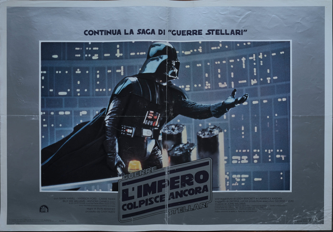 L'Impero colpisce ancora, The Empire Strikes Back, 1980, Irvin Kershner con Mark Hamill, Harrison Ford, Carrie Fisher e-collecta
