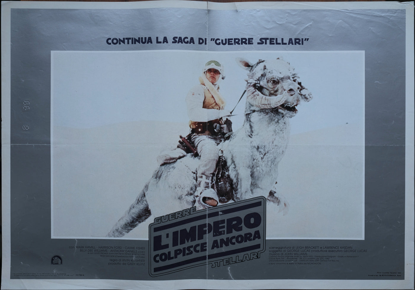 L'Impero colpisce ancora, The Empire Strikes Back, 1980, Irvin Kershner con Mark Hamill, Harrison Ford, Carrie Fisher e-collecta