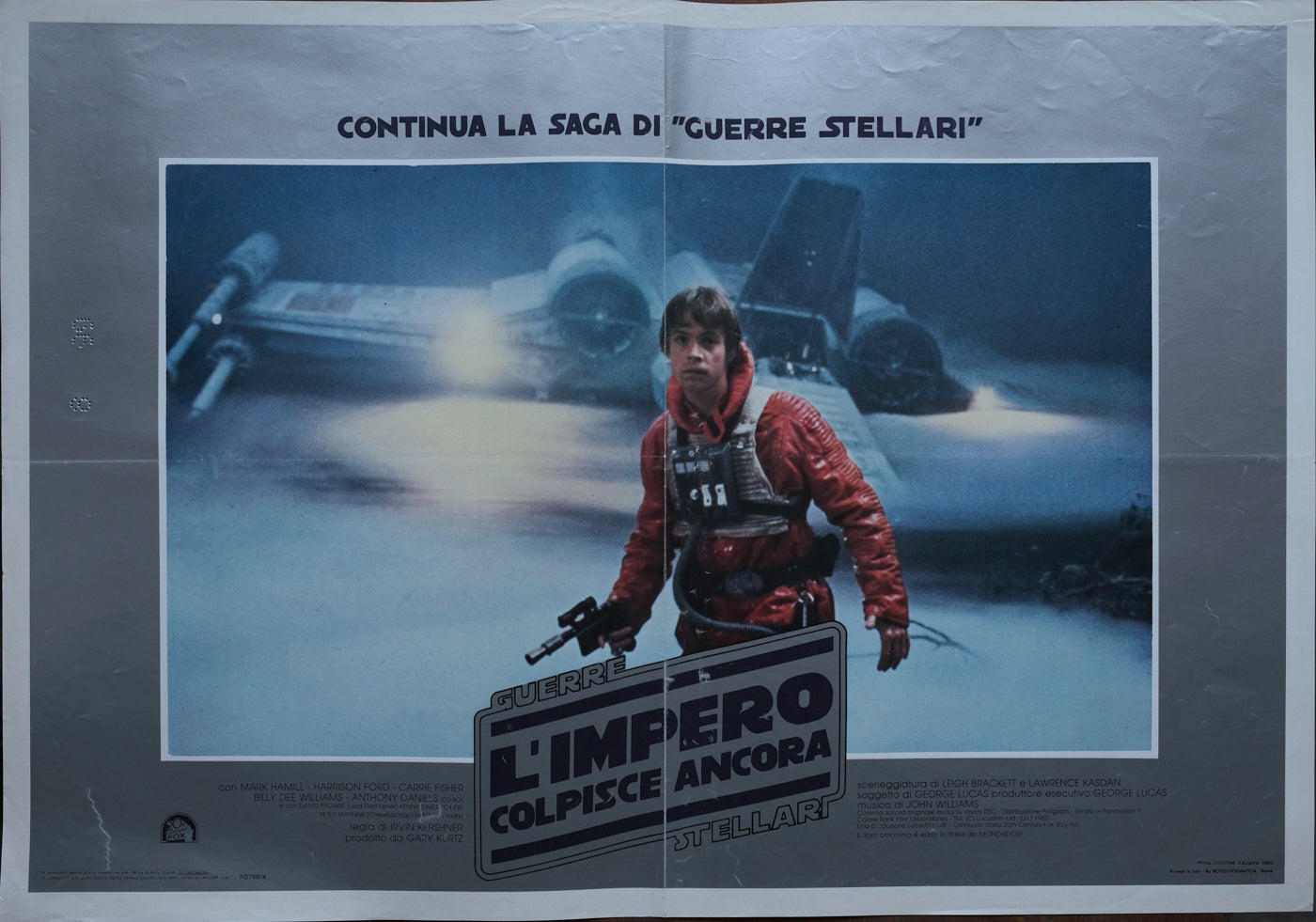 L'Impero colpisce ancora, The Empire Strikes Back, 1980, Irvin Kershner con Mark Hamill, Harrison Ford, Carrie Fisher e-collecta