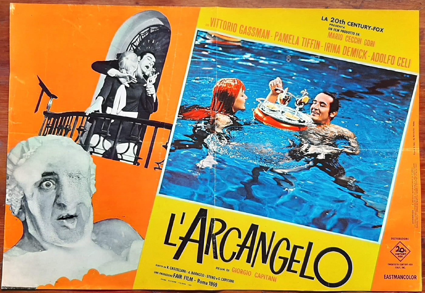 L'arcangelo (1969) di Giorgio Capitani con Vittorio Gassman, Pamela Tiffin, Irina Demick e-collecta