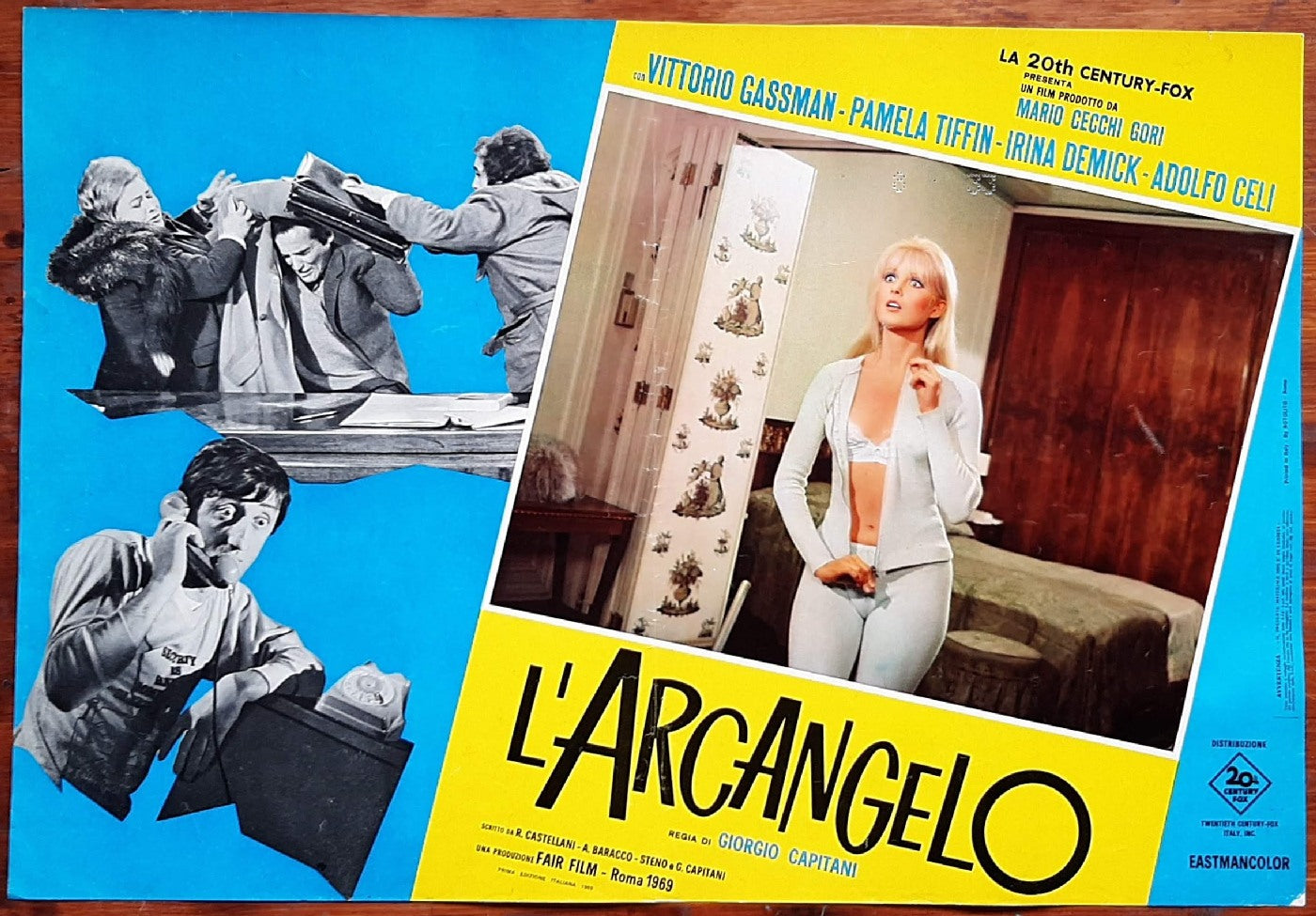 L'arcangelo (1969) di Giorgio Capitani con Vittorio Gassman, Pamela Tiffin, Irina Demick e-collecta