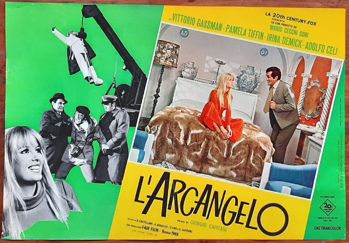 L'arcangelo (1969) di Giorgio Capitani con Vittorio Gassman, Pamela Tiffin, Irina Demick e-collecta