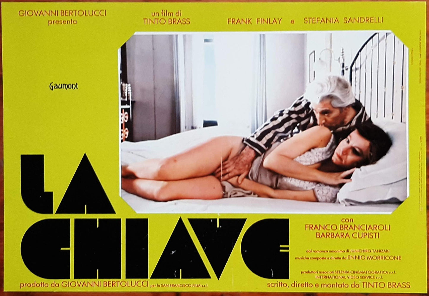 La chiave, 1983, Tinto Brass con Frank Finlay, Stefania Sandrelli, Franco Branciaroli e-collecta