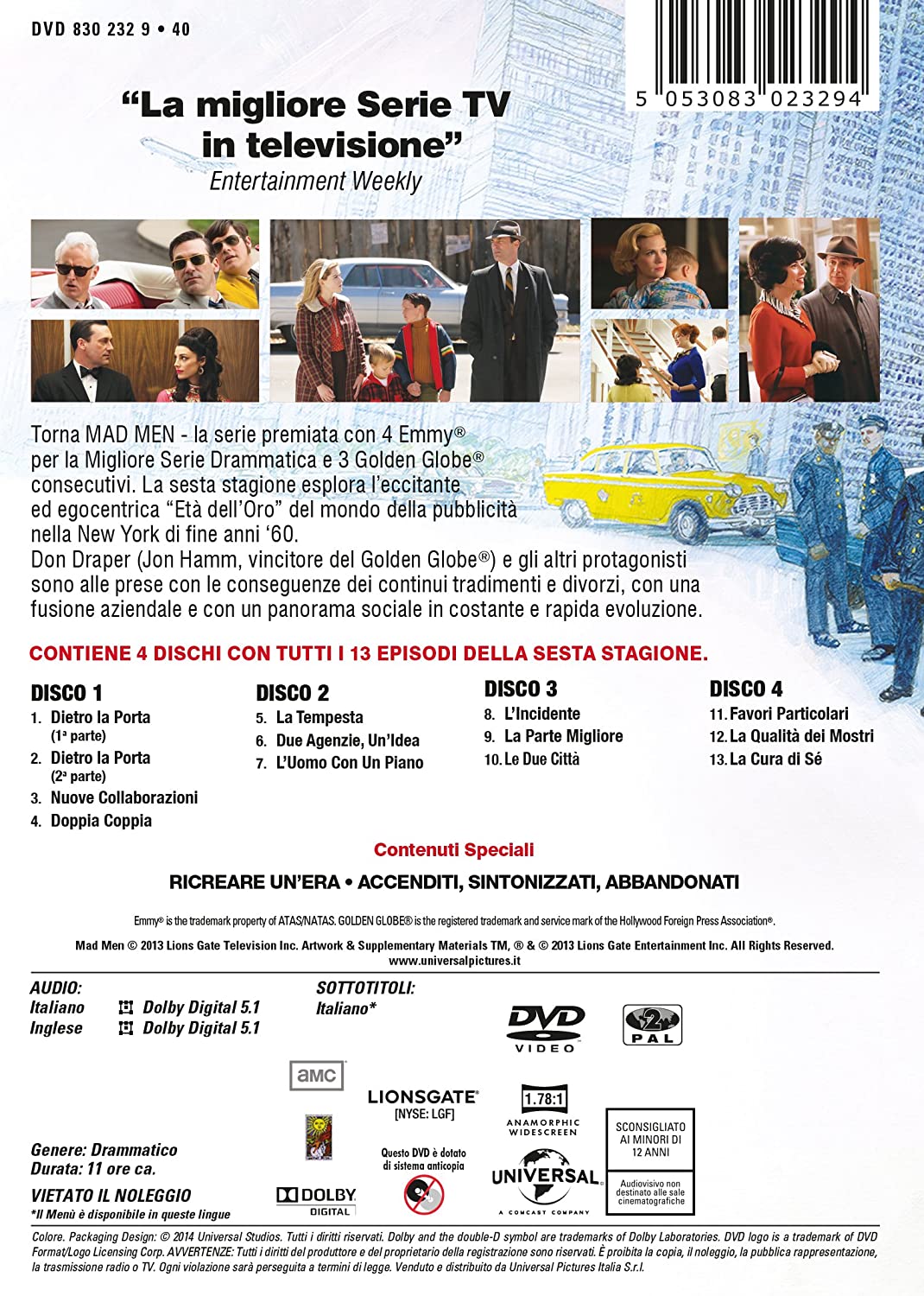 Mad Men Stg. 6 (Box 4 Dvd) e-collecta