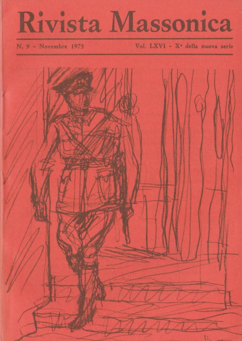 Rivista Massonica - 1975 - n. 9 - novembre - Vol. LXVI - X della nuova serie - Editore Erasmo e-collecta