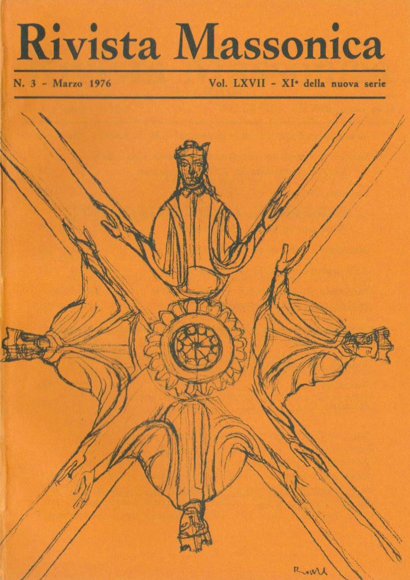 Rivista Massonica - 1976 - n. 3 - marzo - Vol. LXVII- XI della nuova serie - Editore Erasmo e-collecta