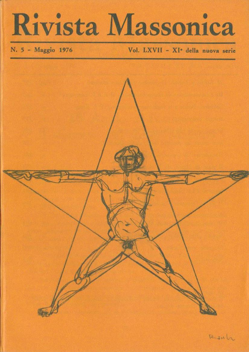 Rivista Massonica - 1976 - n. 5 - maggio - Vol. LXVII - XI della nuova serie - Editore Erasmo e-collecta