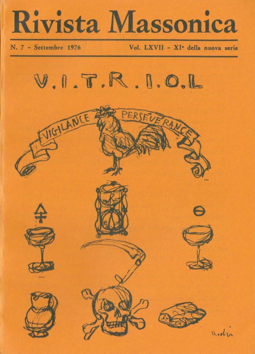 Rivista Massonica - 1976 - n. 7 - settembre - Vol. LXVII - XI della nuova serie - Editore Erasmo e-collecta