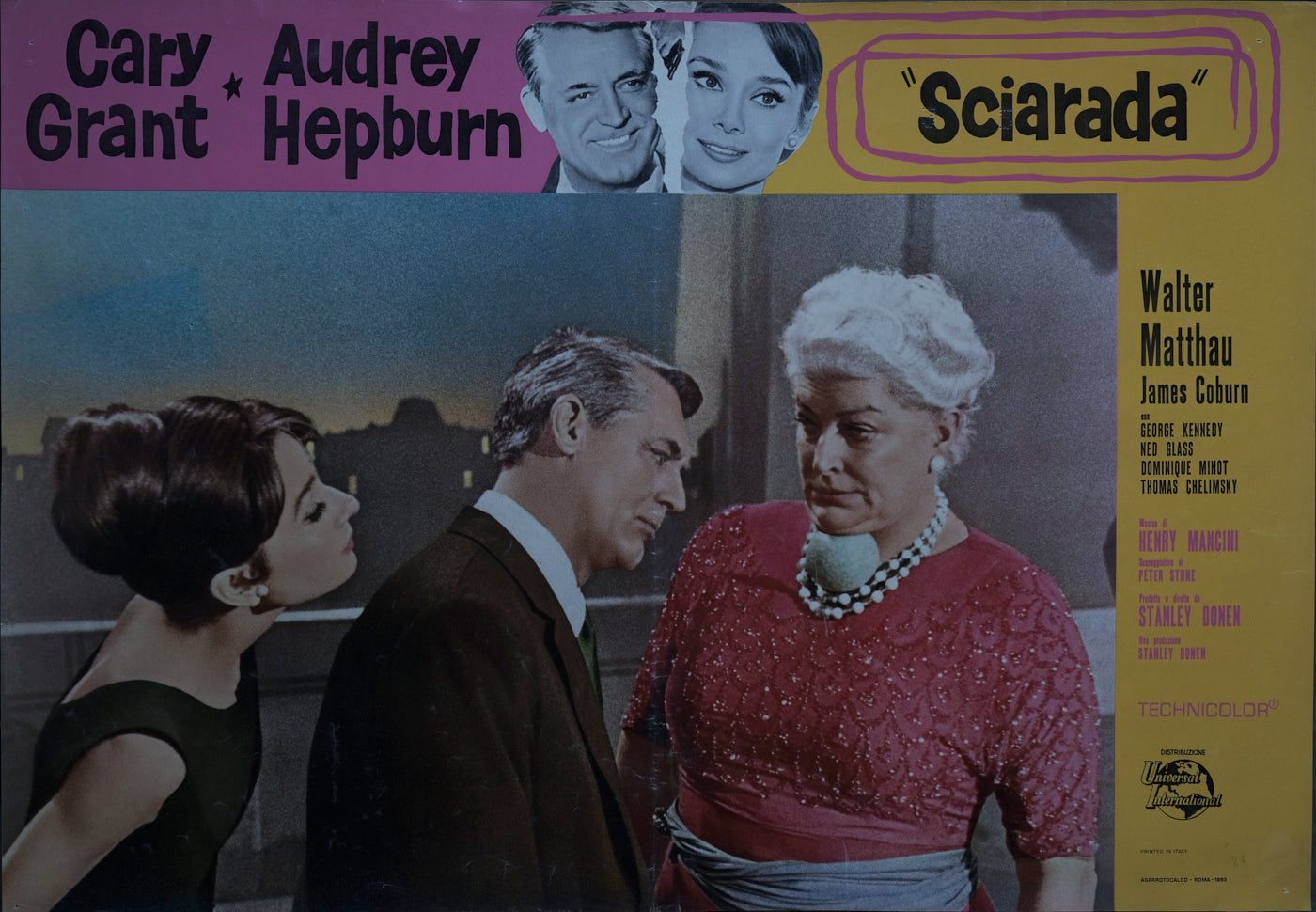 Sciarada, Charade, 1963 Stanley Donen con Cary Grant, Audrey Hepburn, Walter Matthau e-collecta