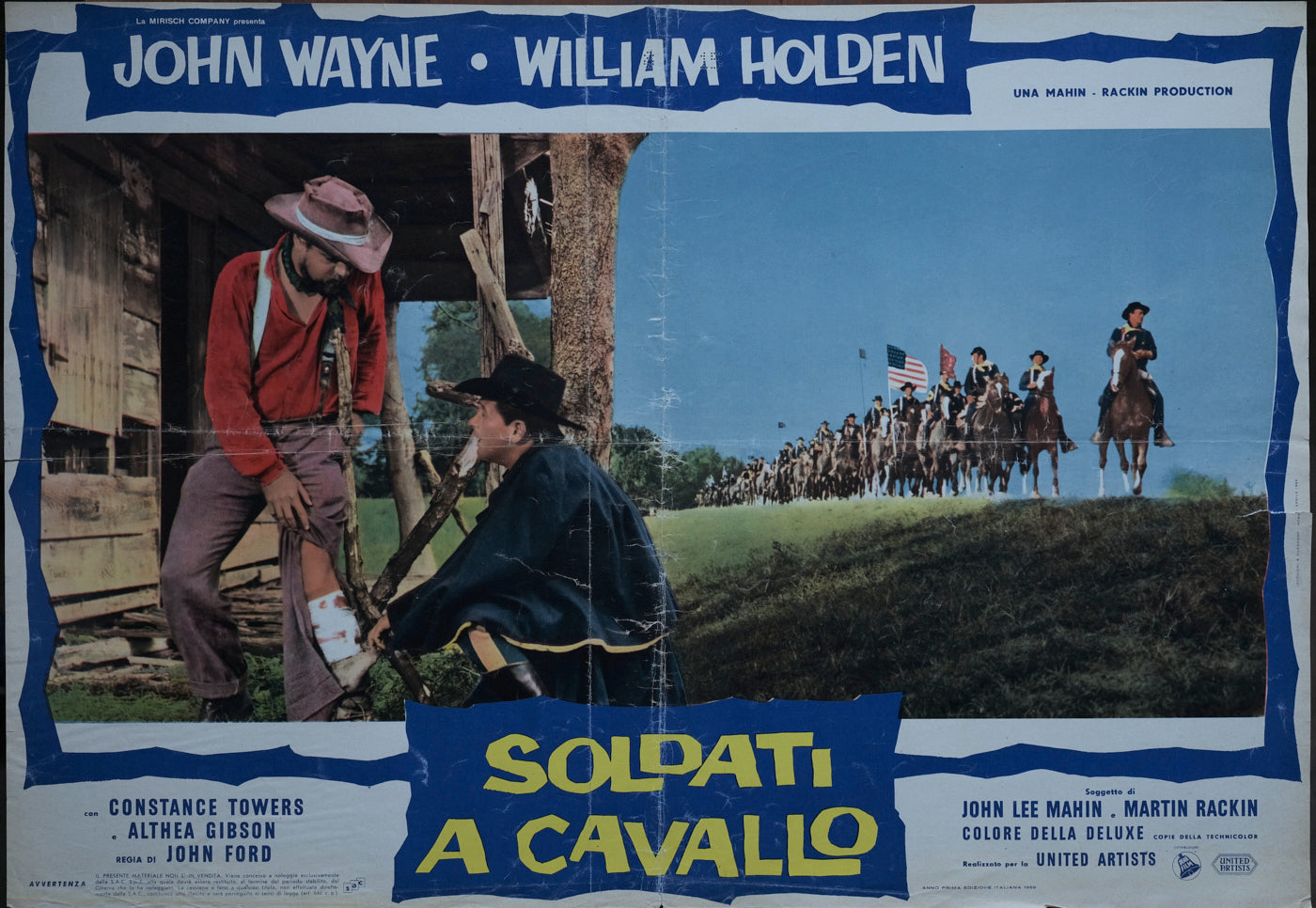 Soldati a cavallo, The Horse Soldiers, 1959 John Ford con John Wayne, William Holden, Constance Towers e-collecta