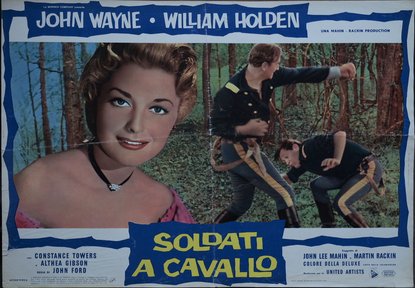 Soldati a cavallo, The Horse Soldiers, 1959 John Ford con John Wayne, William Holden, Constance Towers e-collecta