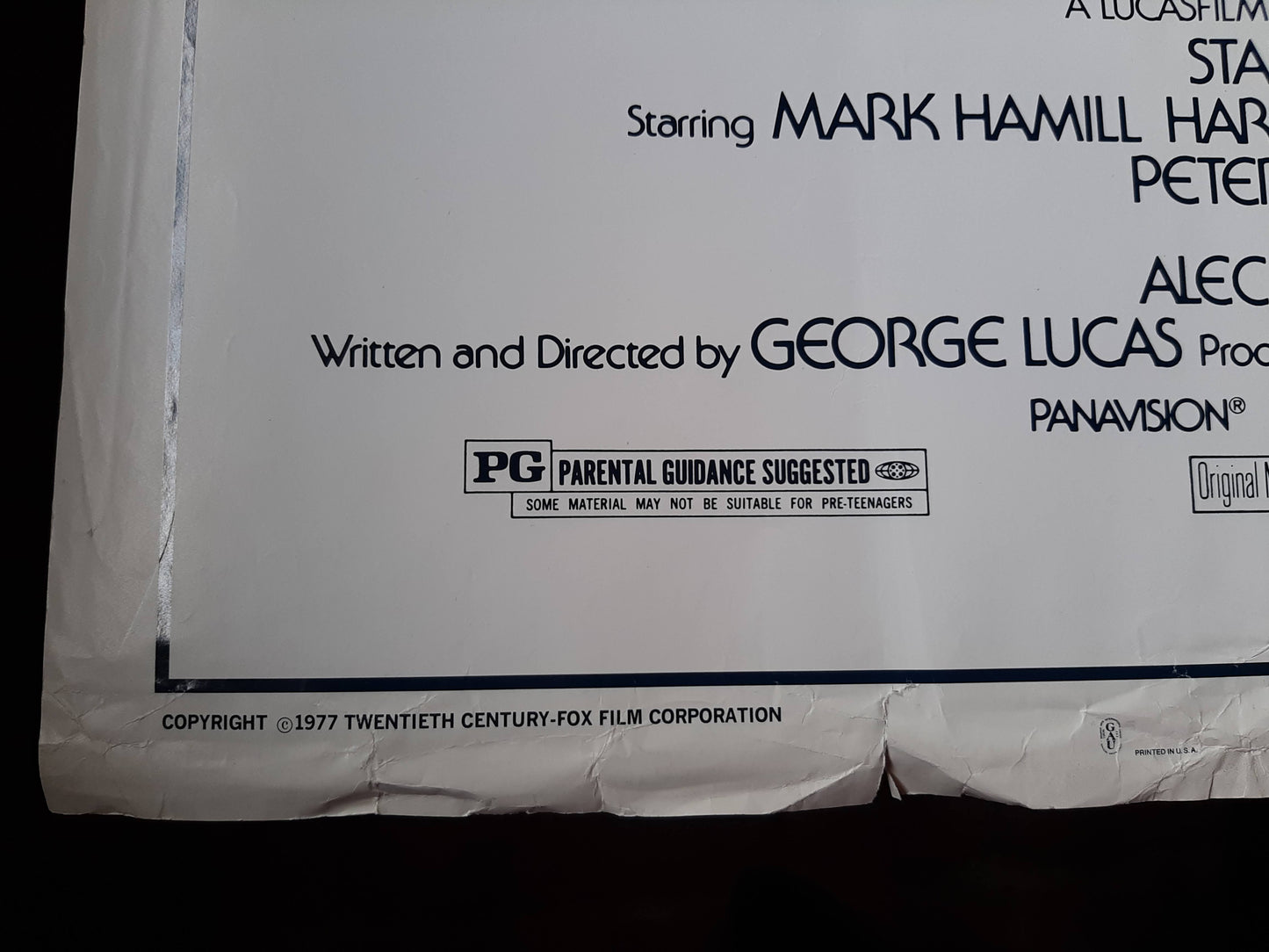 Star Wars, George Lucas, 1977, Original Style A, US One Sheet Poster 77/21-0 e-collecta