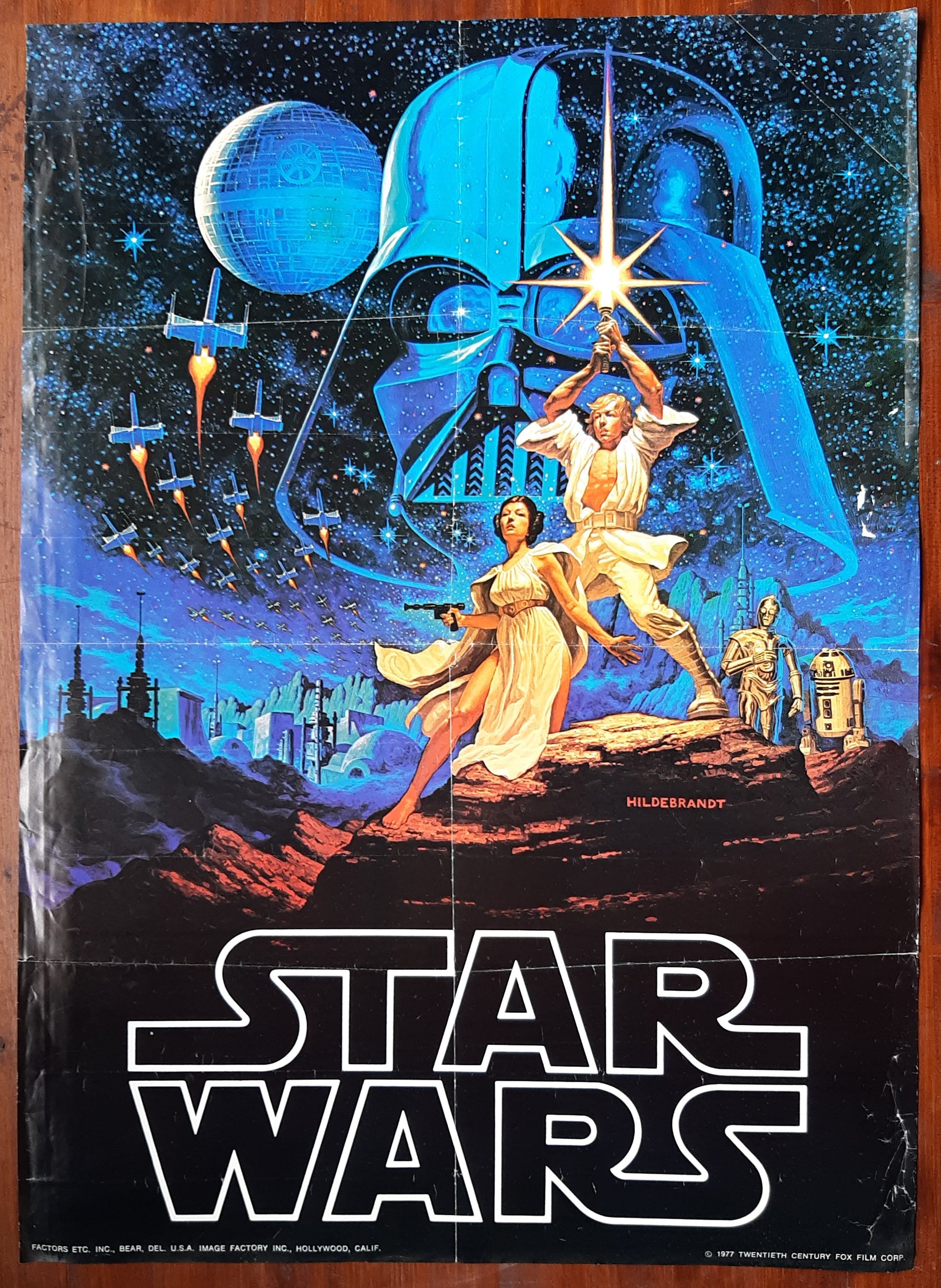Star Wars, George Lucas, 1977, poster originale, stile B, poster art Tim and Greg Hildebrandt e-collecta