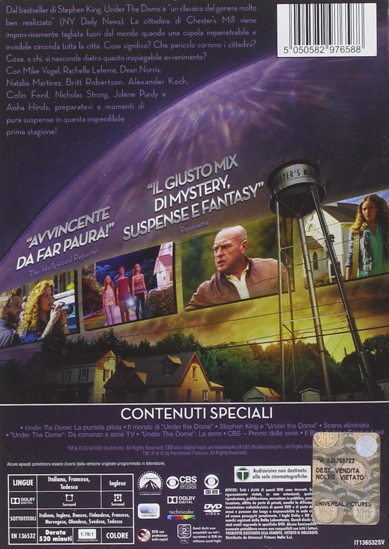 Under The Dome Stg.1 (Box 4 Dvd) [dvd] [2014] e-collecta